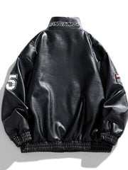 RETRO EMBROIDERY WINDBIKER STREET JACKET