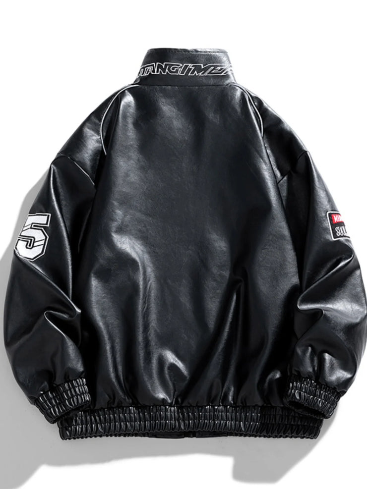 RETRO EMBROIDERY WINDBIKER STREET JACKET
