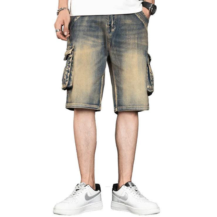 CLASSIC VERSION RETRO POCKET DENIM SHORT