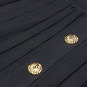 European High-Quality Knitted A-Line Slim Dress