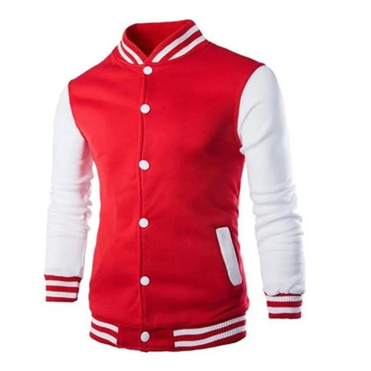 Slim Fit College Varsity Jacket for Men