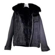 Vintage oversized Cotton Thick Warm Denim Jacket