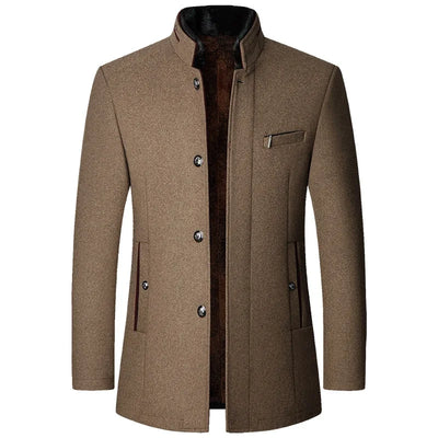 Men Woollen Trench Cashmere Jackets