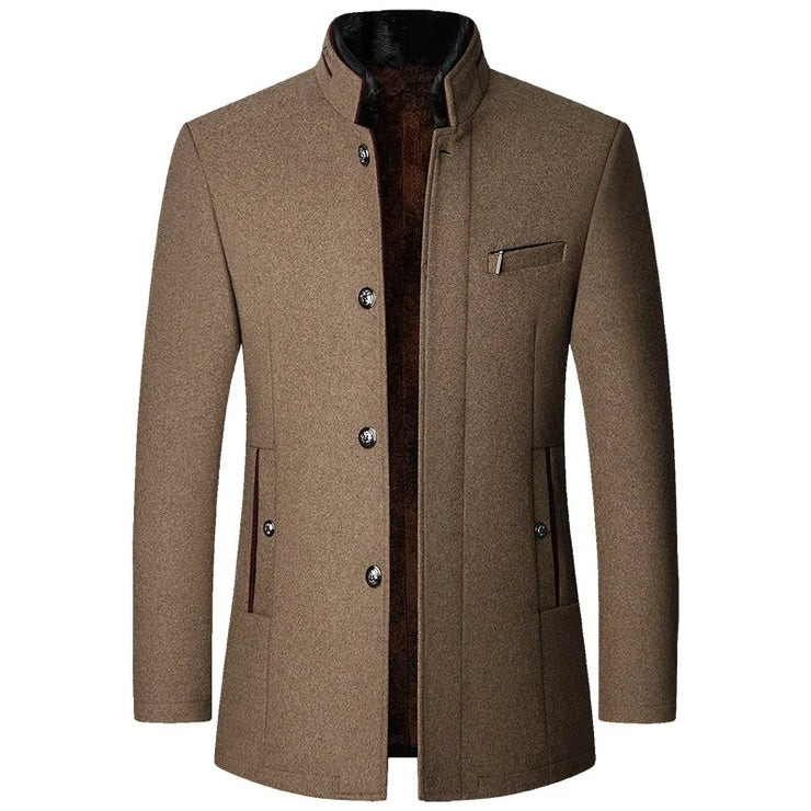 Men Woollen Trench Cashmere Jackets