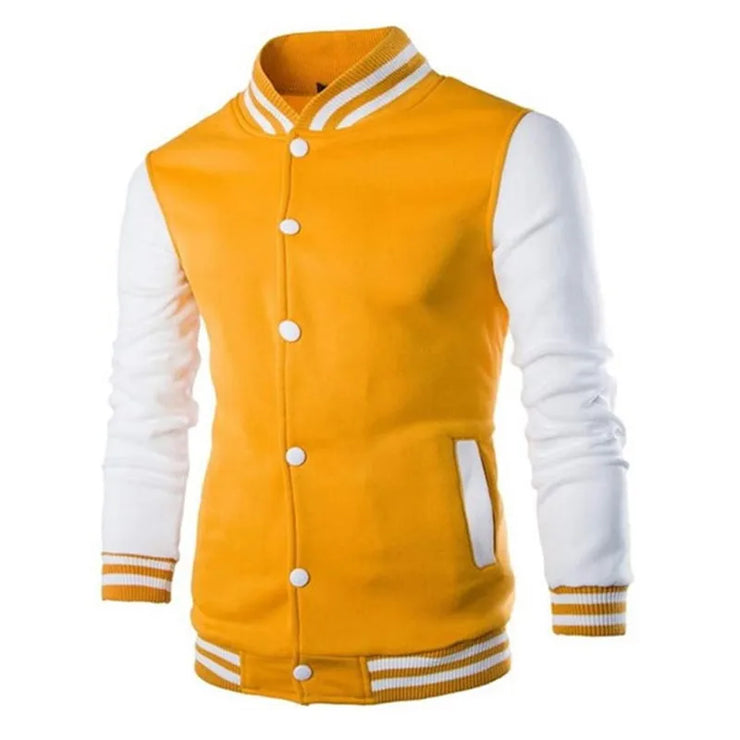 Slim Fit College Varsity Jacket for Men