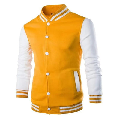 Slim Fit College Varsity Jacket for Men