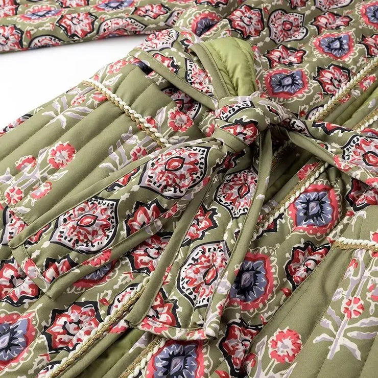 TRIBAL ETHNIC PRINT THICK FASHIONABLE JACKET