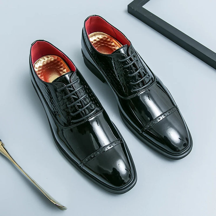 Luxury Brand High-end Golden Business Dress Shoes