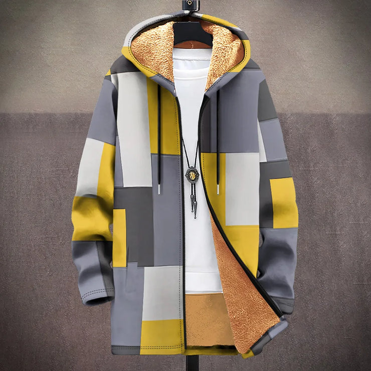 White porcelain art  graphic design  printed thick jacket