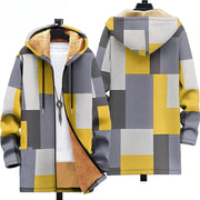 White porcelain art  graphic design  printed thick jacket