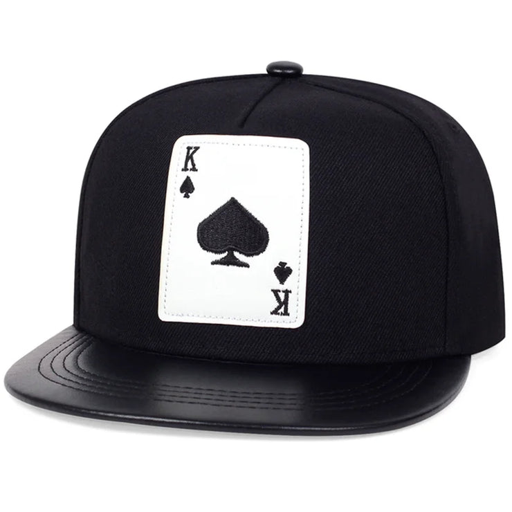 Hip Hop baseball Cap poker embroidery personalized Hat