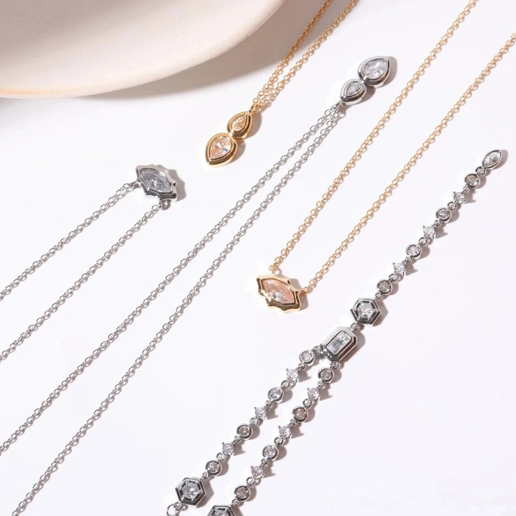 CUSTOMISED LUXARY GEOMETRIC IRREGULAR PARTY NECKLACE
