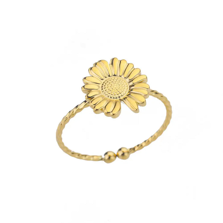 Luxury Double Bead Ball Ring  by DARK