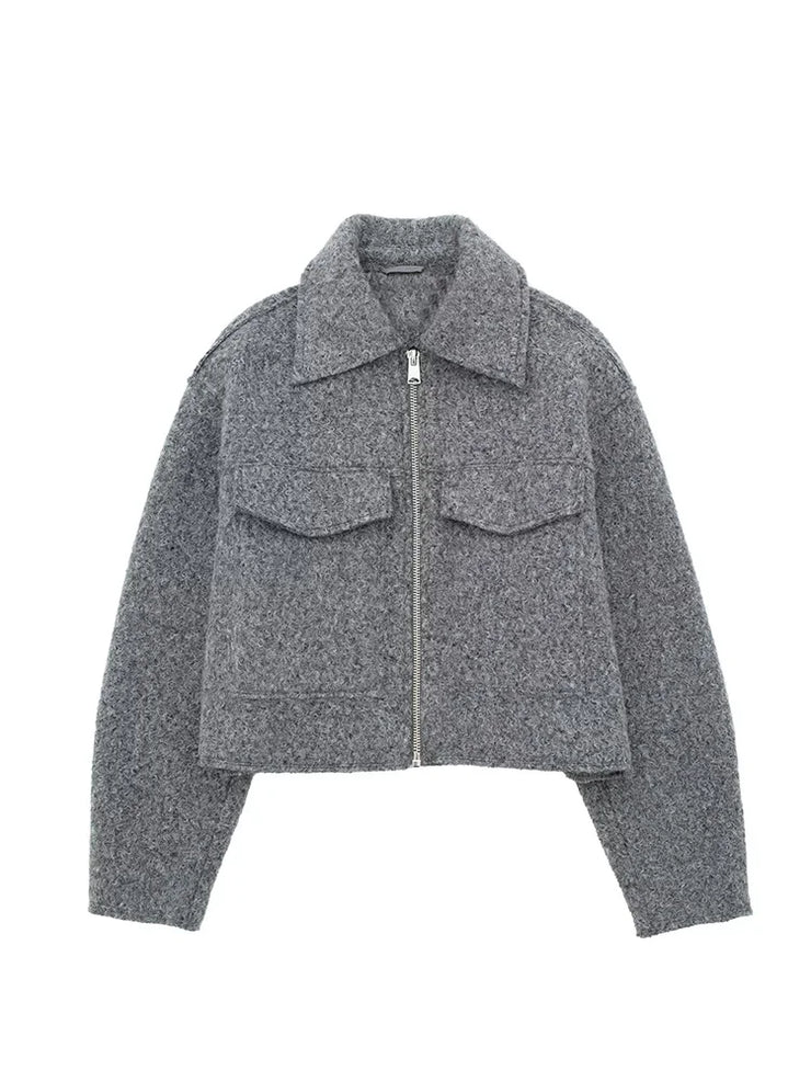 Luxury Will Vintage Lapel Neck Long Sleeve Jacket