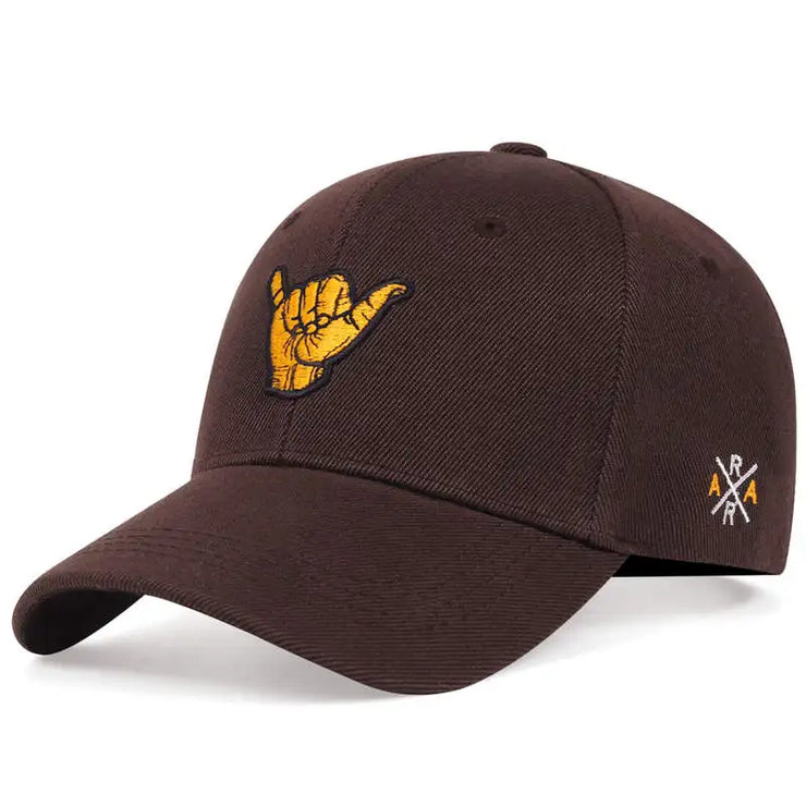 finger  cotton embroidery baseball cap
