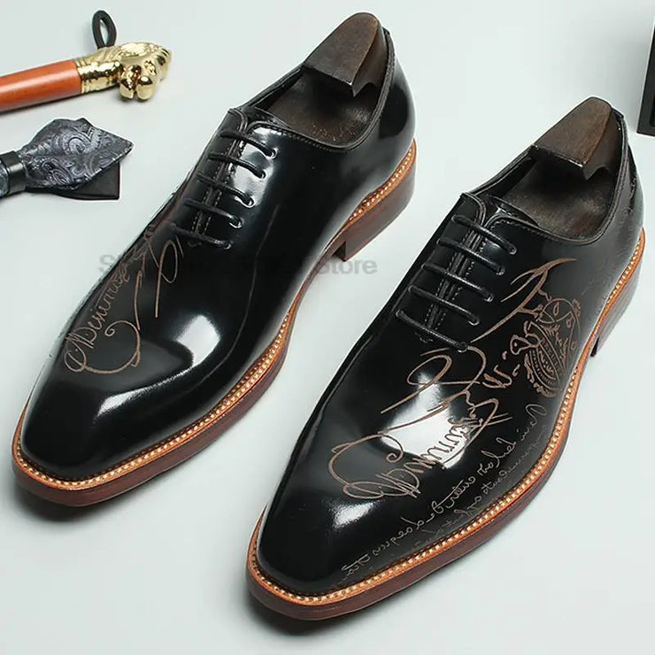 MENS LEATHER  OXFORD  CALF OFFICIAL SHOES