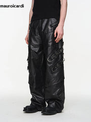 COOL LUXARY PU LEATHRED MOTORCYCLE PANT