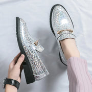 A LUXARY GOLDEN LOAFERS DESIGNED BY DARKJAY