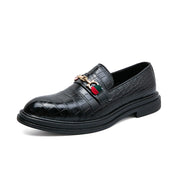 LUXARYBRANDED EMBOSSED COMFORTABLE LOAFERS