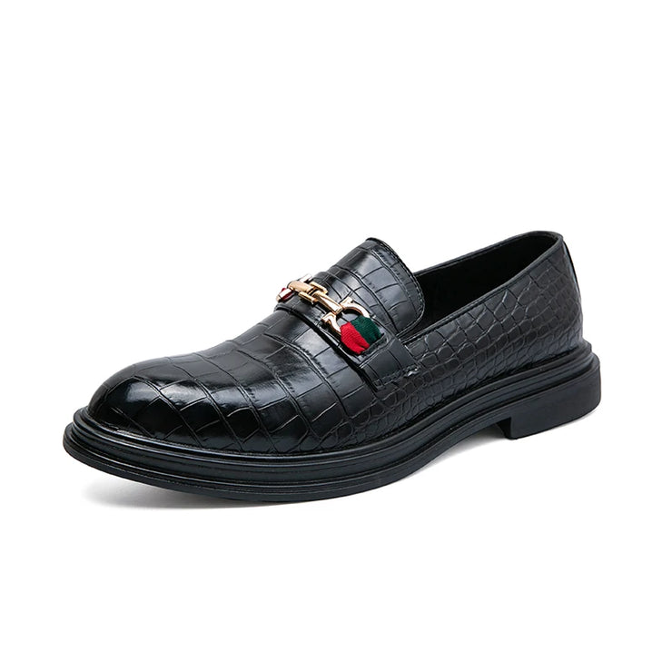 LUXARYBRANDED EMBOSSED COMFORTABLE LOAFERS