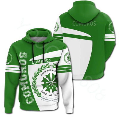 PRINTED SPORTS WIND HOODIE  AUTUMN AND WINTER AFRICAN SPORTS WIND PRINTED HOODIE