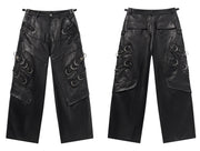 COOL LUXARY PU LEATHRED MOTORCYCLE PANT