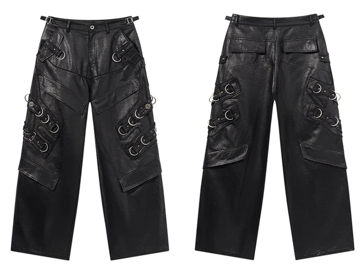 COOL LUXARY PU LEATHRED MOTORCYCLE PANT