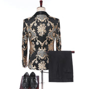 Men's  Single Breasted Shawl Lapel Wedding Tuxedo suit
