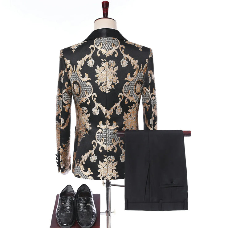 Men's  Single Breasted Shawl Lapel Wedding Tuxedo suit