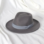 Retro Feather Fedoras Felt Wide Brim Jazz Cap