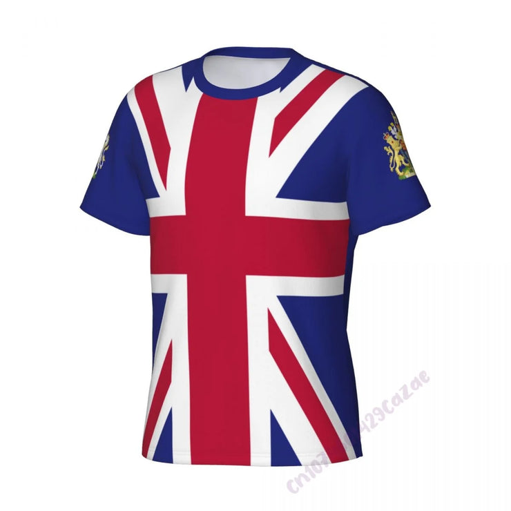 UNITED KINGDOM FLAG 3D RUNNING T-SHIRT FOR MEN