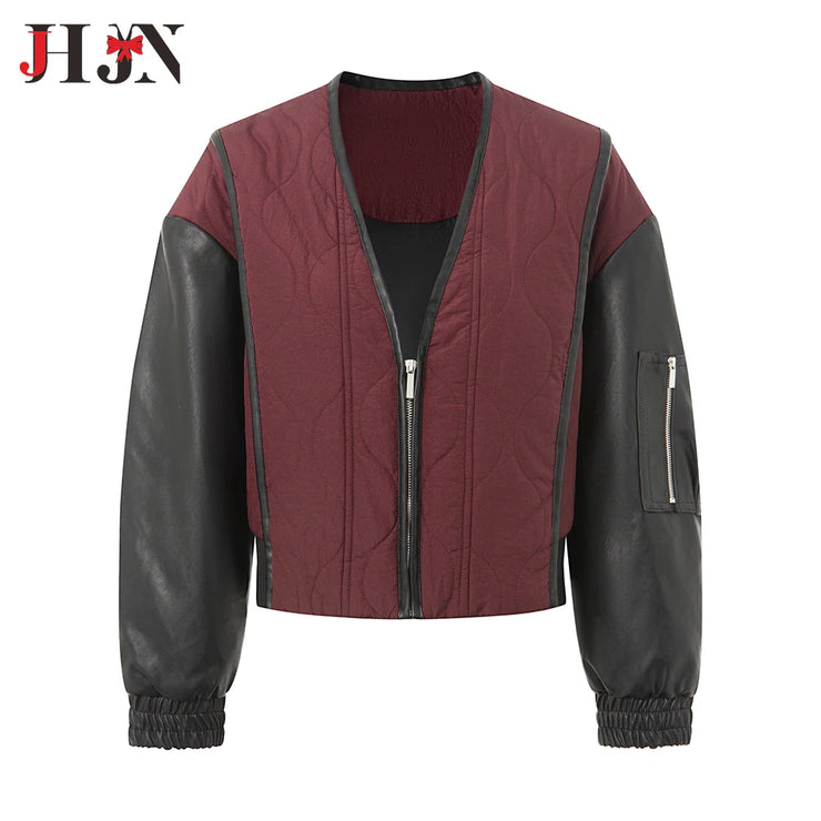 LUXARY HIP HOP ZIPPER THICKENED PRINTED JACKET