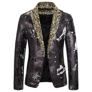 Gold Embroidered V-Neck party jacket