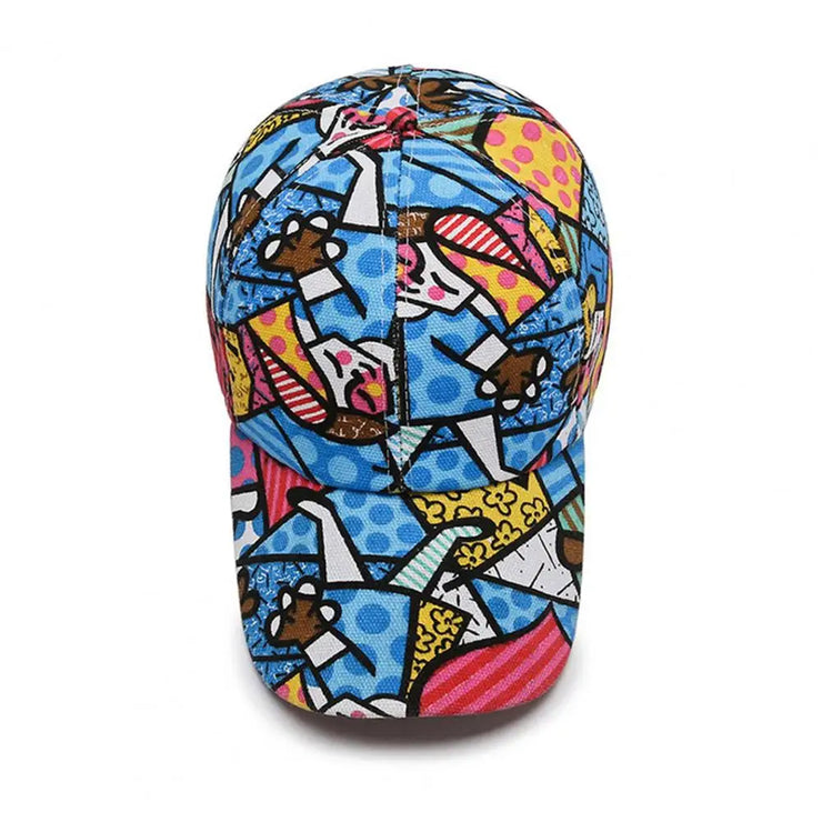 Fashion Graffiti printing cotton Shade Hiking cap