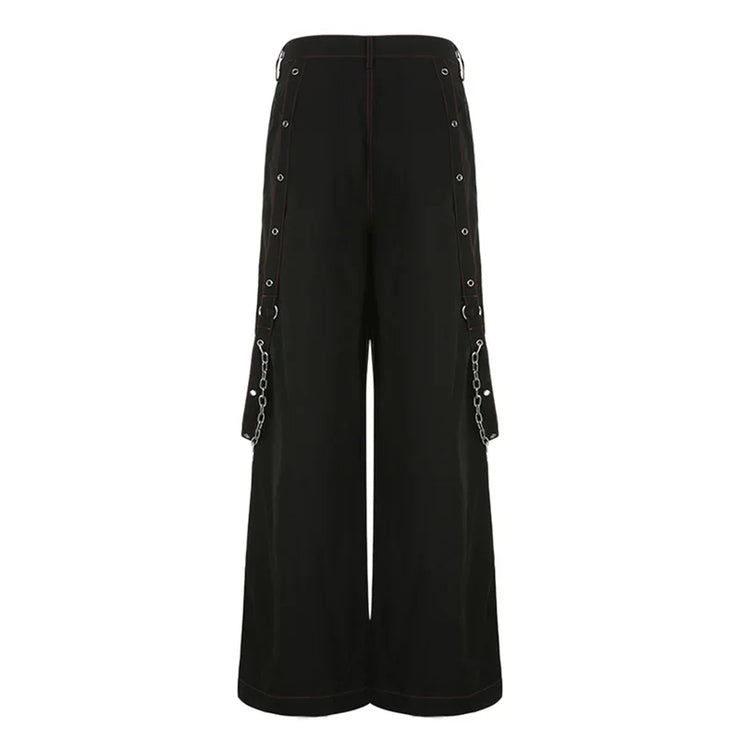 Dark Academia Aesthetic High Waist Baggy Trouser
