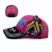 Parent-Child Cartoon Embroidery Letter SunShade Baseball Cap