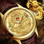 men's leisure belt quartz luminous watch
