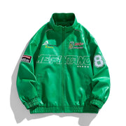 RETRO EMBROIDERY WINDBIKER STREET JACKET
