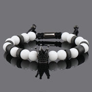 Luxury Natural Stone Beads Stainless Steel