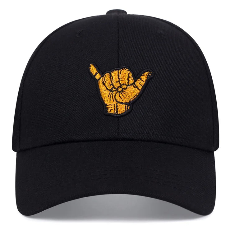 finger  cotton embroidery baseball cap