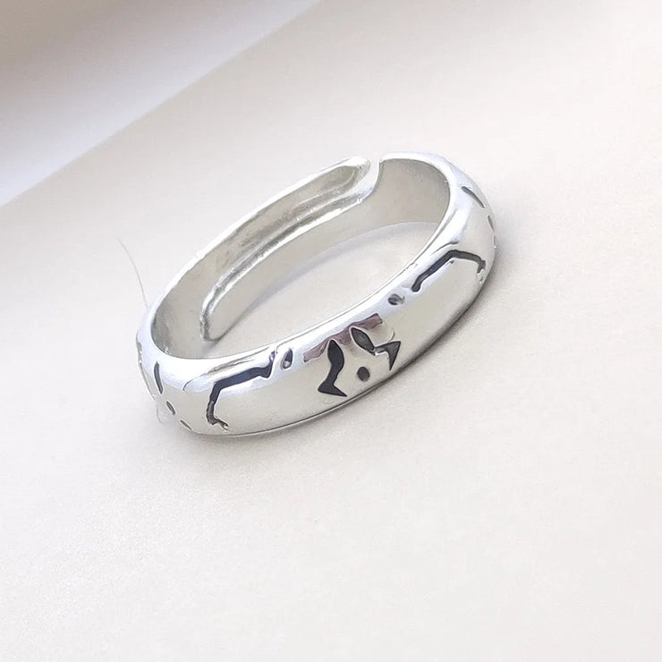 Anime Metal Opening Adjustable Unisex Ring