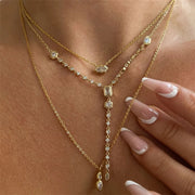 CUSTOMISED LUXARY GEOMETRIC IRREGULAR PARTY NECKLACE