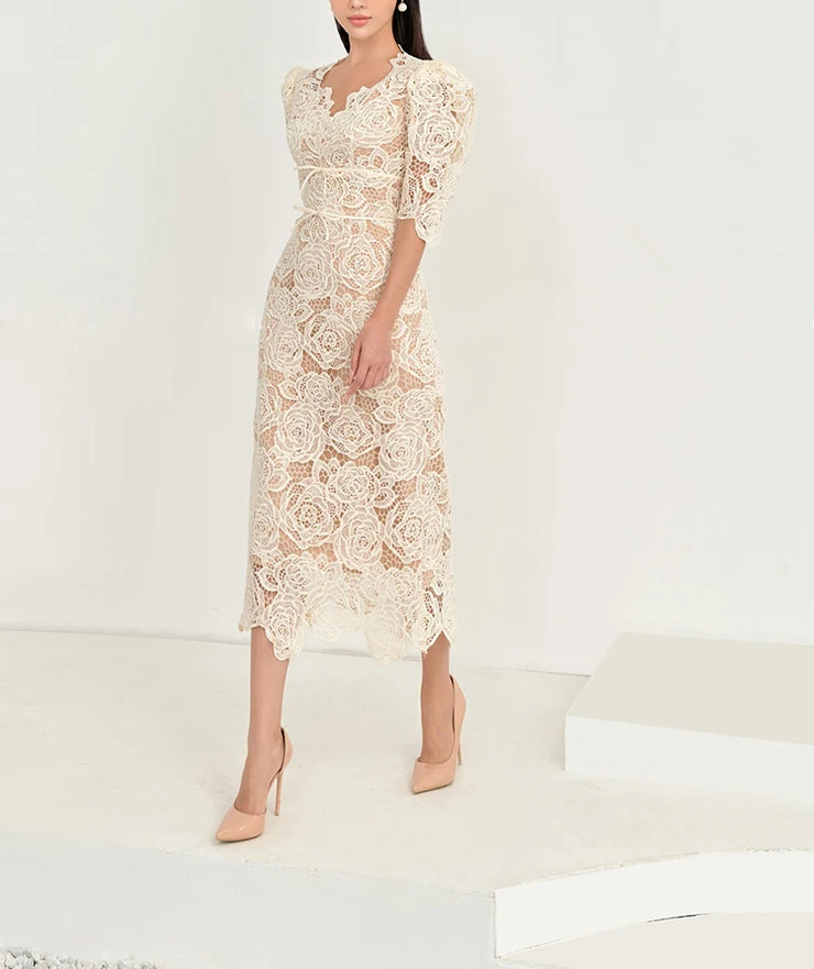 Women's  Elegant  Hollow Out casual Dress