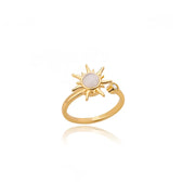 Luxury Double Bead Ball Ring  by DARK