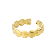 Luxury Double Bead Ball Ring  by DARK