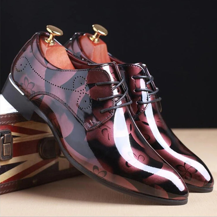 DESIGNER BRAND PATENT LEATHER SHOES