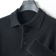 Merino Wool Cardigans Men Lapel Pullover sweatshirt