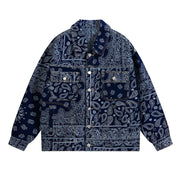 STREETWEAR  PRINTED PATTERN WEAVE  FASHIONABLE COAT