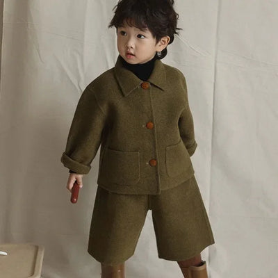 RETRO CLASSIC KOREAN STYLE TWO PIECE CHILDREN'S WEAR