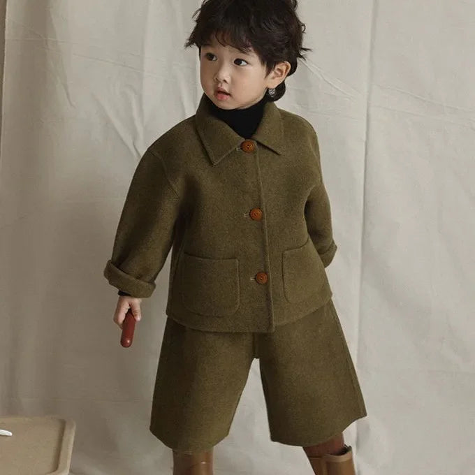 RETRO CLASSIC KOREAN STYLE TWO PIECE CHILDREN'S WEAR